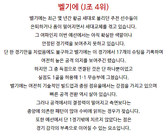 2025년 6월 10일 벨기에 vs 웨일스 경기 분석 - 월드컵 유럽 예선