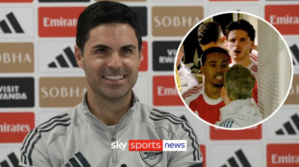 [스카이] 아르테타: 라이스와 수석 코치 사이 문제는 해결되었다.