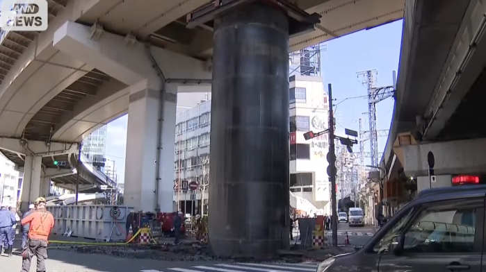 일본 오사카 우메다역 옆에서 오늘 일어난 매우 기괴한 현상