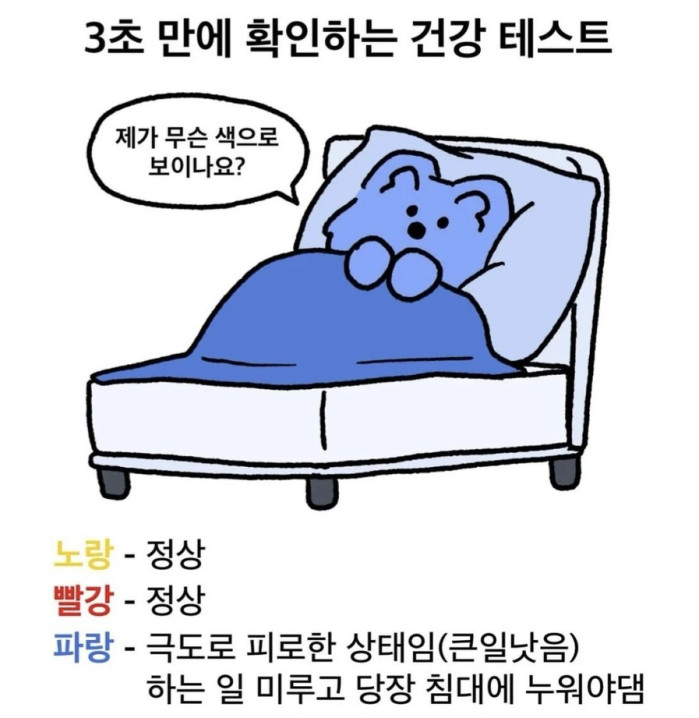간단하지만 놀랍도록 정확한 건강 테스트