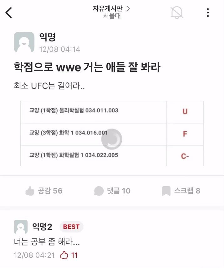 19b4670d0e24f4dce.jpg 학점으로 UFC 거는 서울대생.