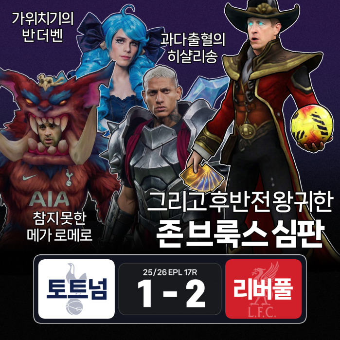 PL1704.png 25/26 EPL 17라운드 한 컷 리뷰 만화.manhwa